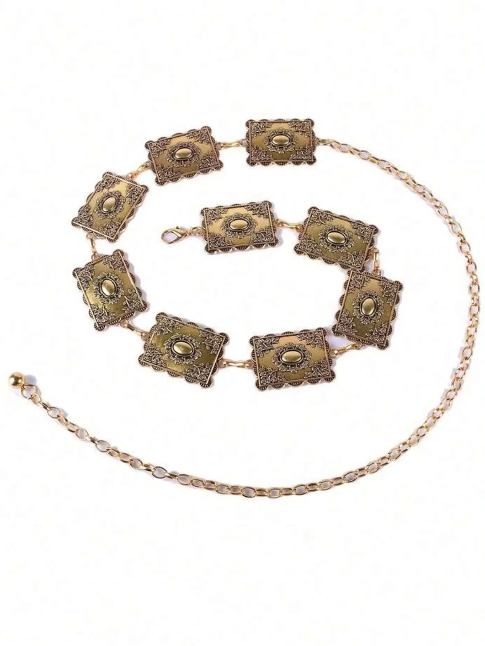 Vintage Engraved Gold Chain Belt NEW 🏷️